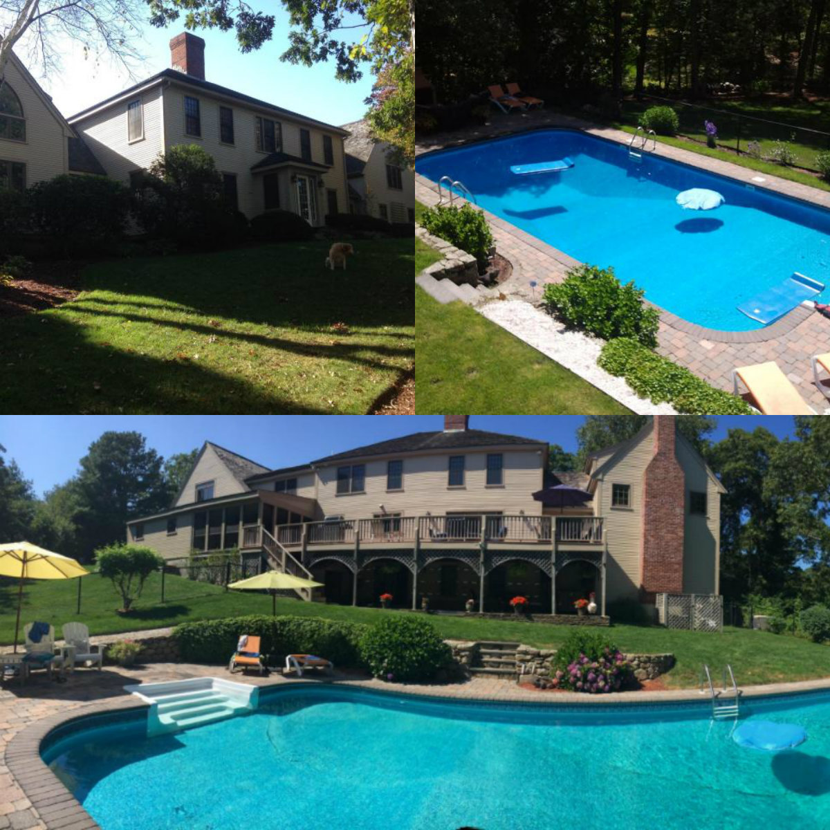 Images of pool at 71 Angela Way in Barnstable Cape Cod MA