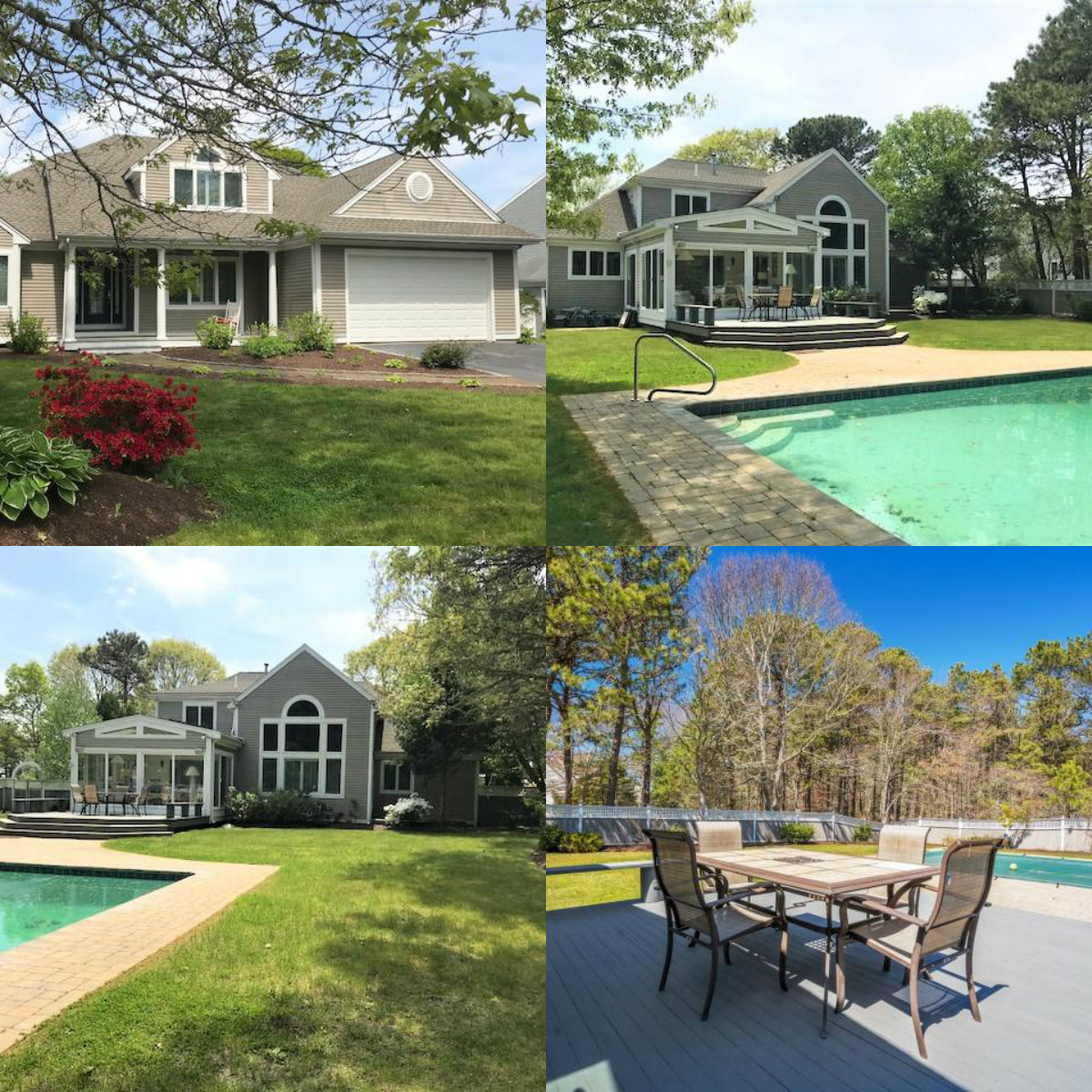 Images of pool at 72 Bayshore Drive in South Mashpee Cape Cod MA