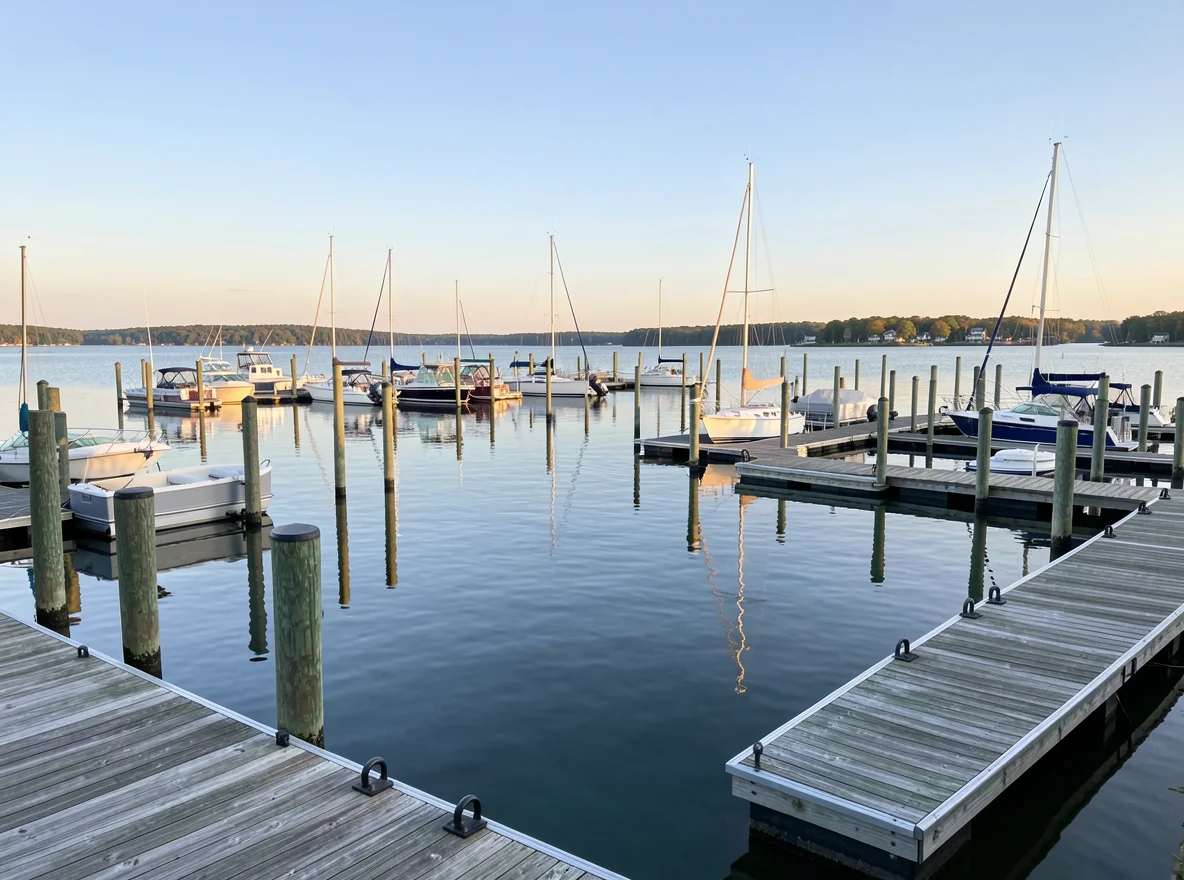 Port Washington marina and lakefront scene