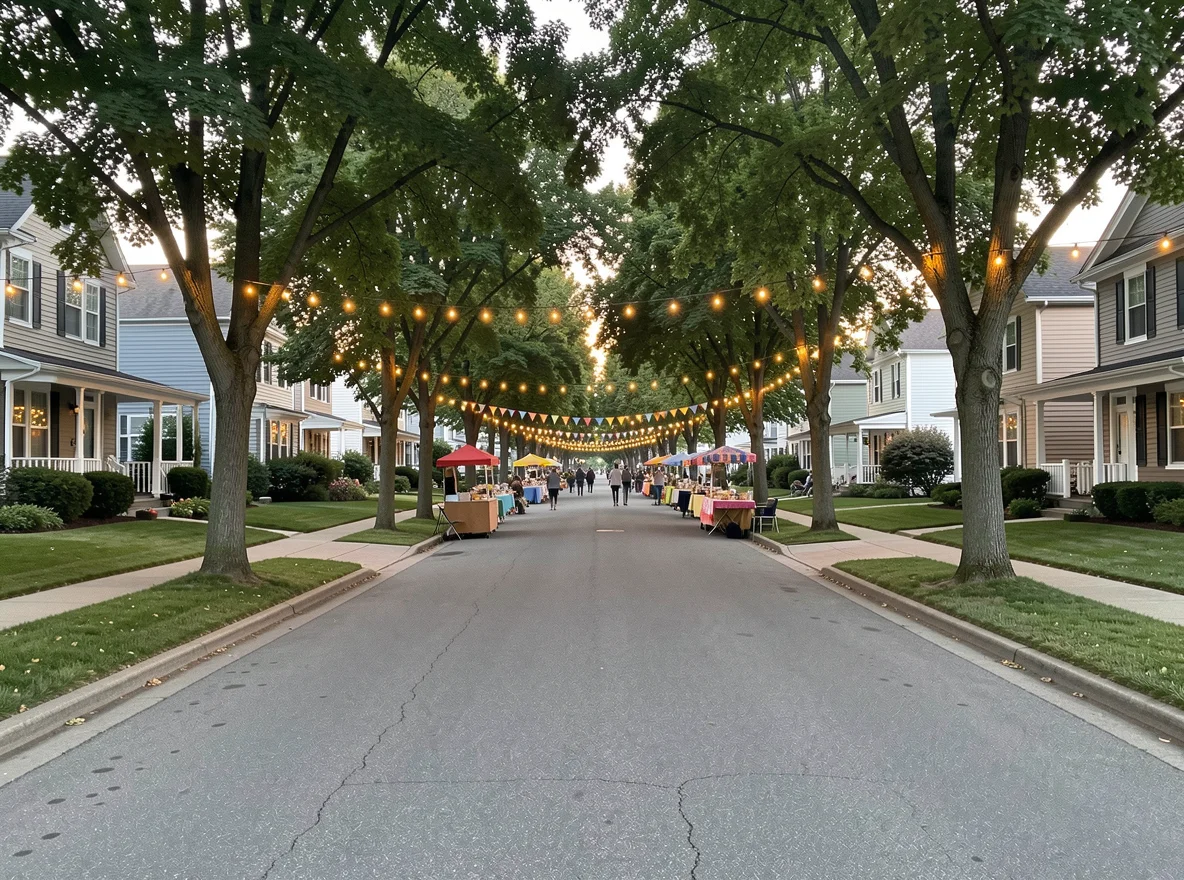 Neighborhood scene in Sheboygan