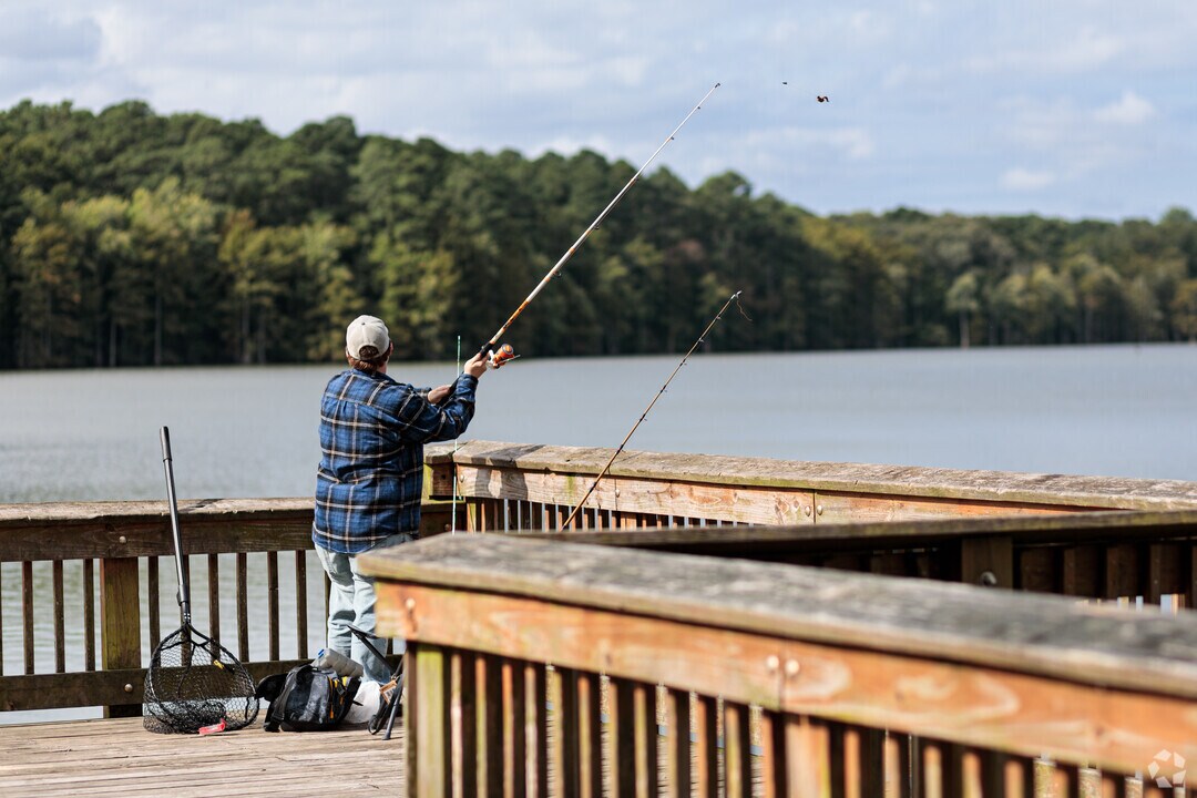 Fishing in lakes of Greenbrier