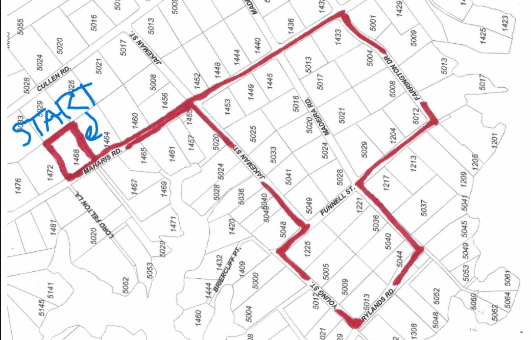 2026 Lakeview Park Halloween Parade Route