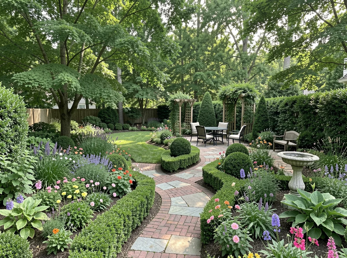 Private backyard garden in New Ellenton