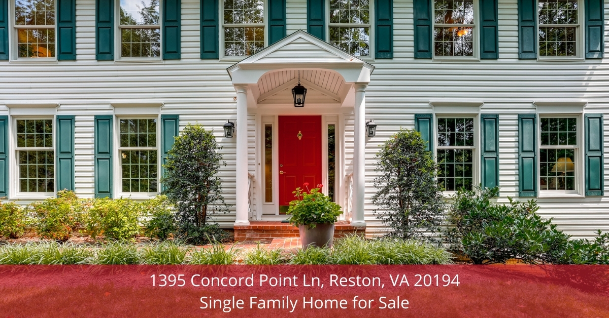  1395 Concord Point Ln, Reston, VA 20194 | Single Family Home for Sale