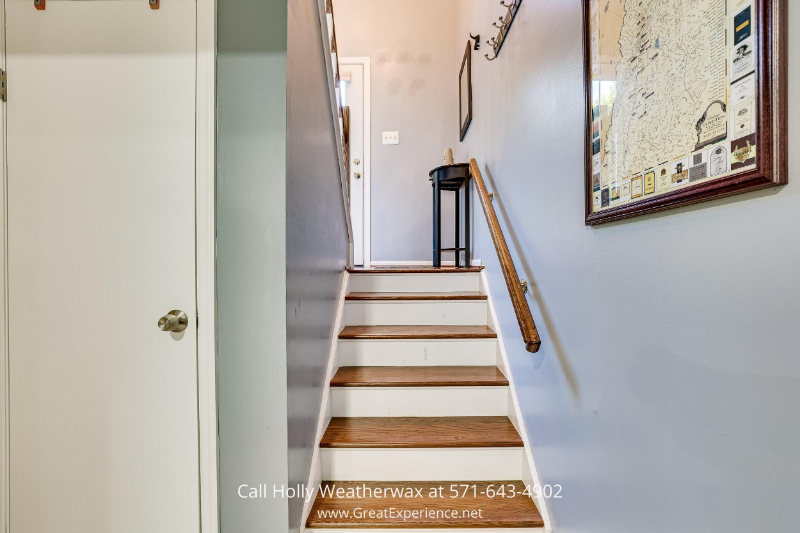Real Estate Properties of Sale in Reston VA - Staircase to lower level 