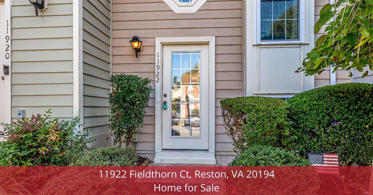 UNDER CONTRACT! 11922 Fieldthorn Ct, Reston, VA 20194 | Home for Sale