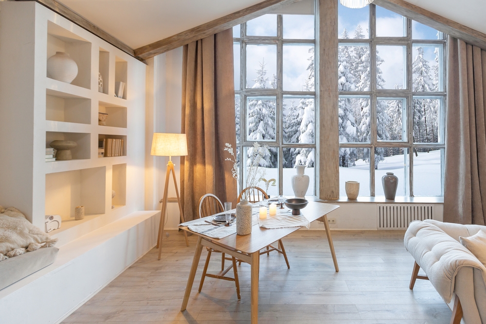 Cozy Winter Home Living Area