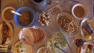 A typical family-style meal at a Northern Nevada Basque restaurant. Travel Nevada / Sydney Martinez