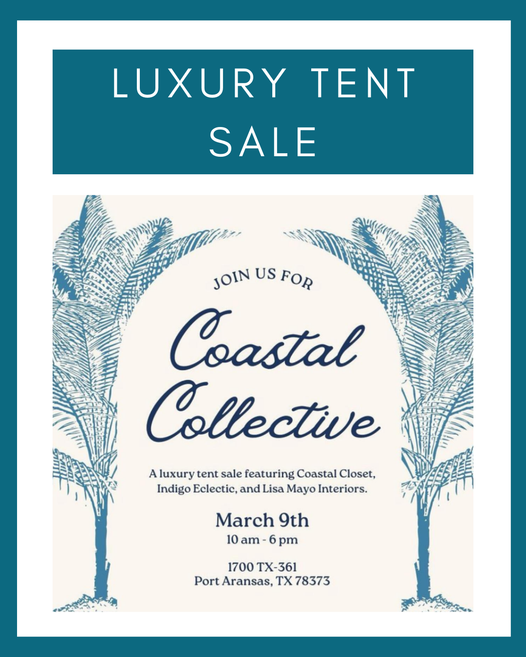 Luxury Decor and Clothing Tent Sale