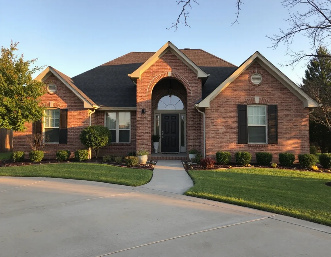 Well-maintained brick home exterior in Fort Smith