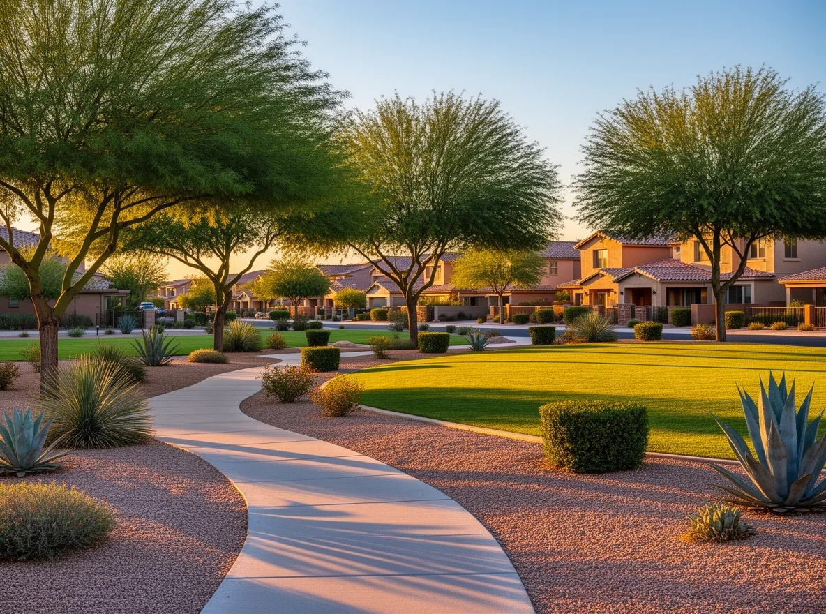Community park lifestyle scene in Chandler, Arizona