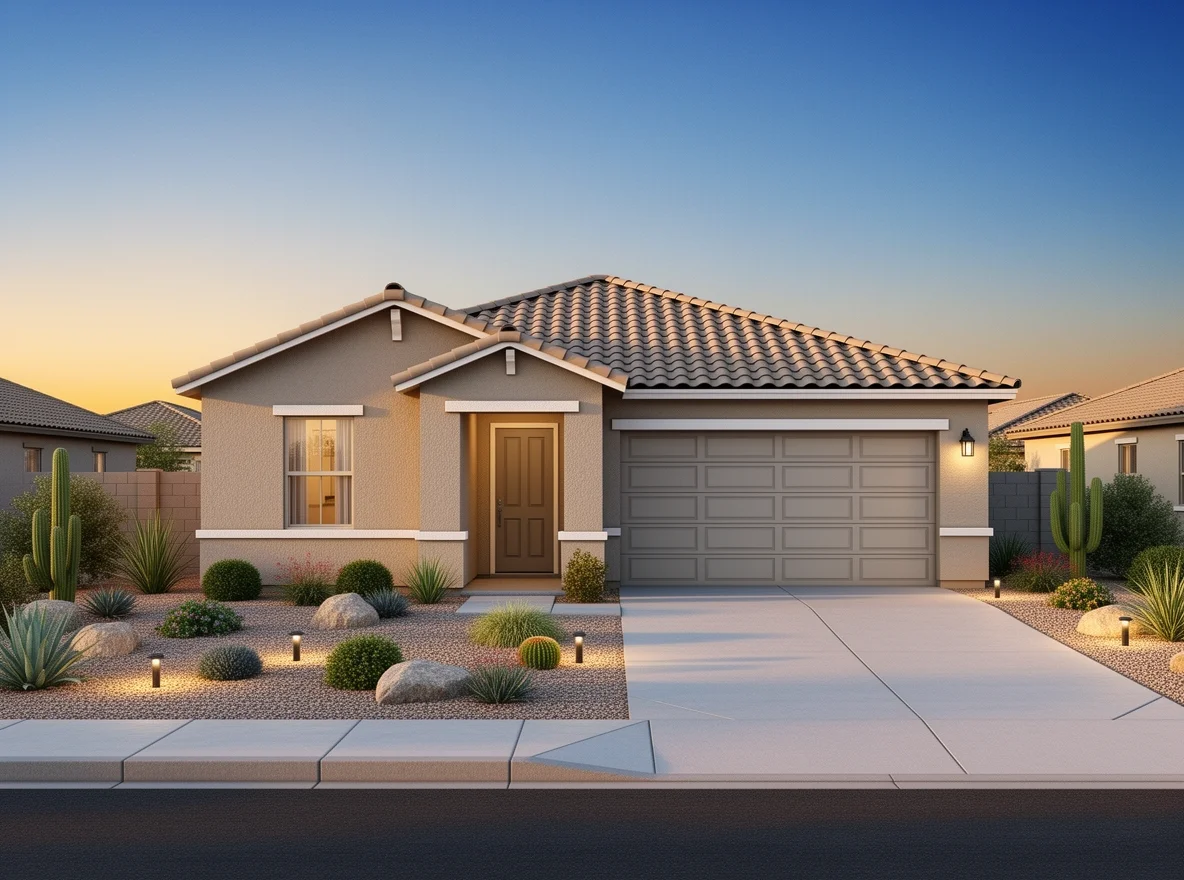 Curb-appeal ready Chandler home exterior with desert landscaping