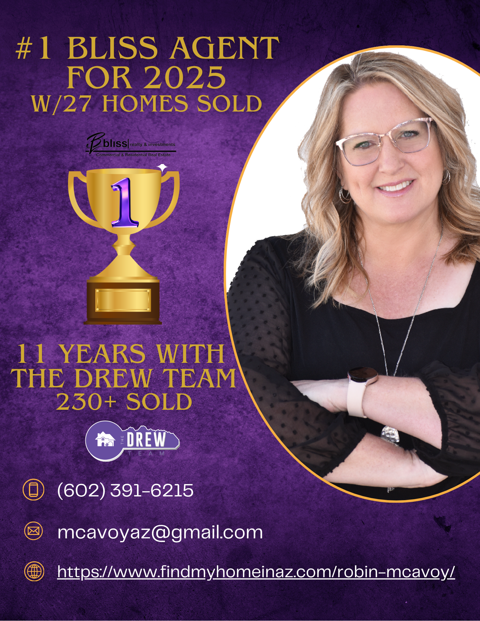Robin McAvoy Number 1 Robin McAvoy Number 1 The Drew Team and Bliss Realty