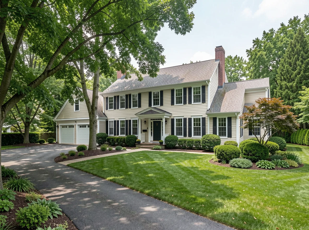 New England style home in Medfield