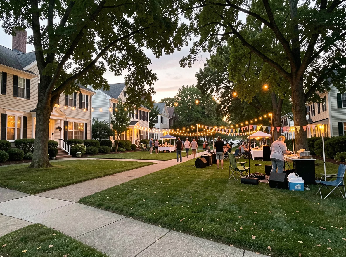 Residential neighborhood in Medfield