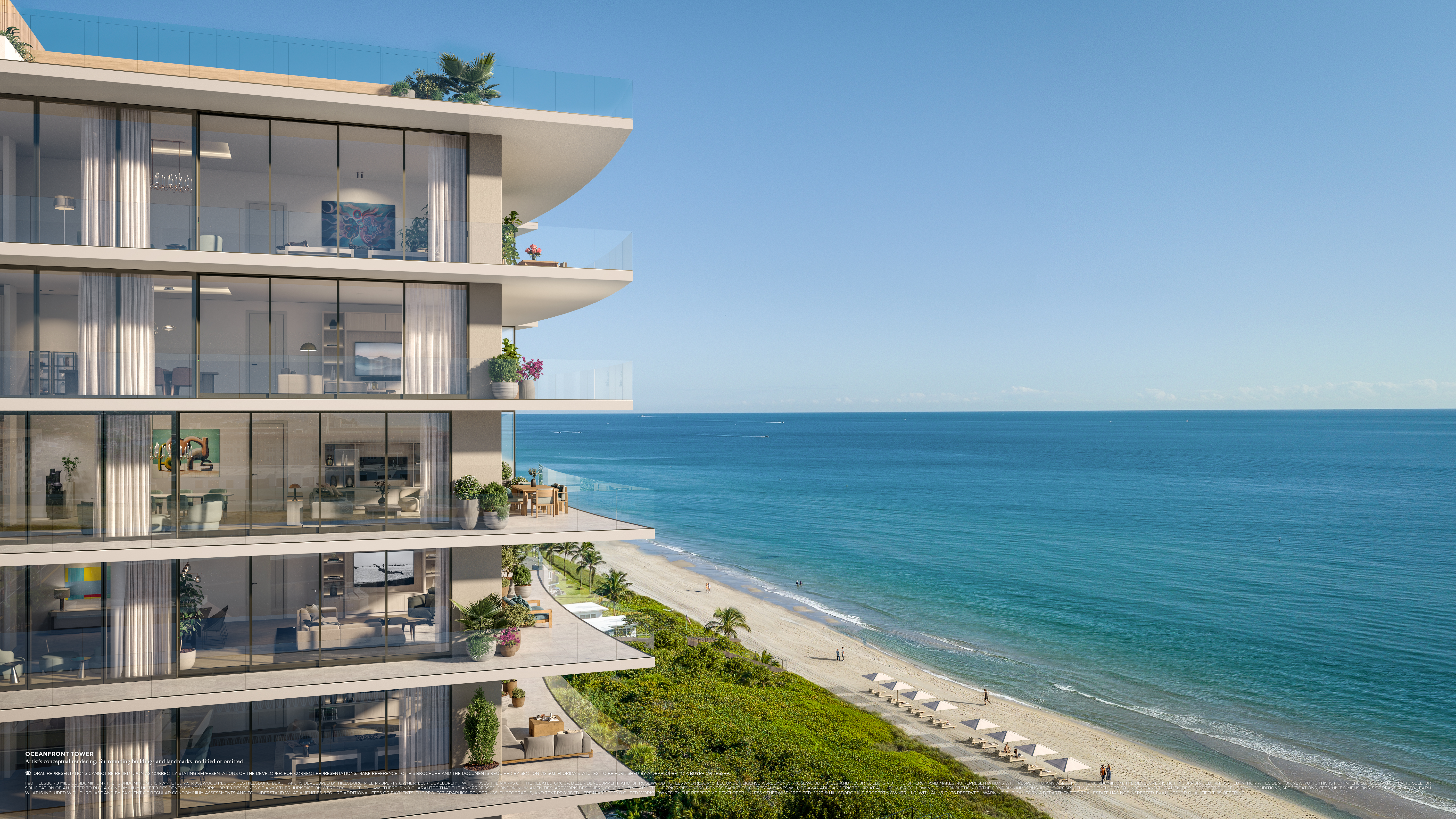 We just started construction of Rosewood Residences on our huge prime beach land in Hillsboro Beach. Call Fernando Pettineroli at +1(786) 505 4007 to schedule a private tour of Rosewood Residences Hillsboro Beach.