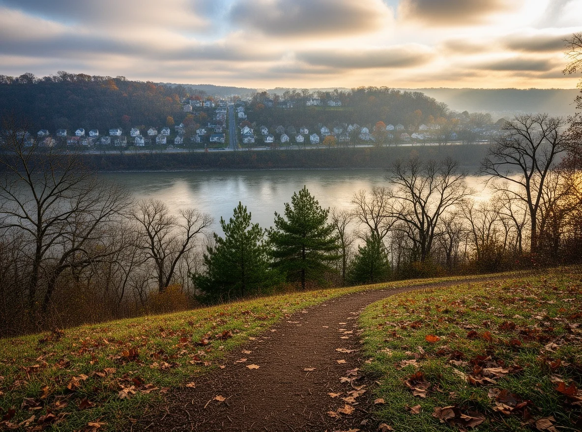 Ohio River overlook near Pittsburgh