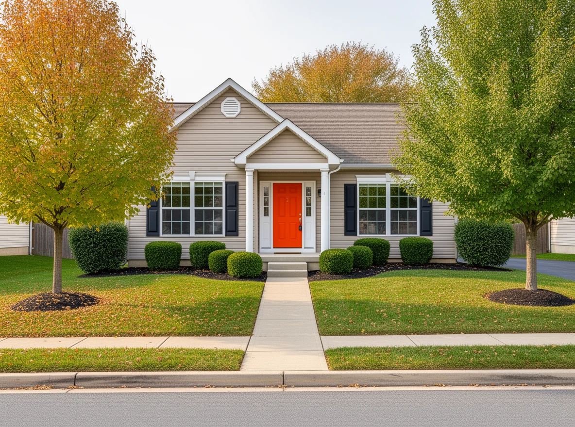 Well-presented home exterior with tidy landscaping in Coraopolis