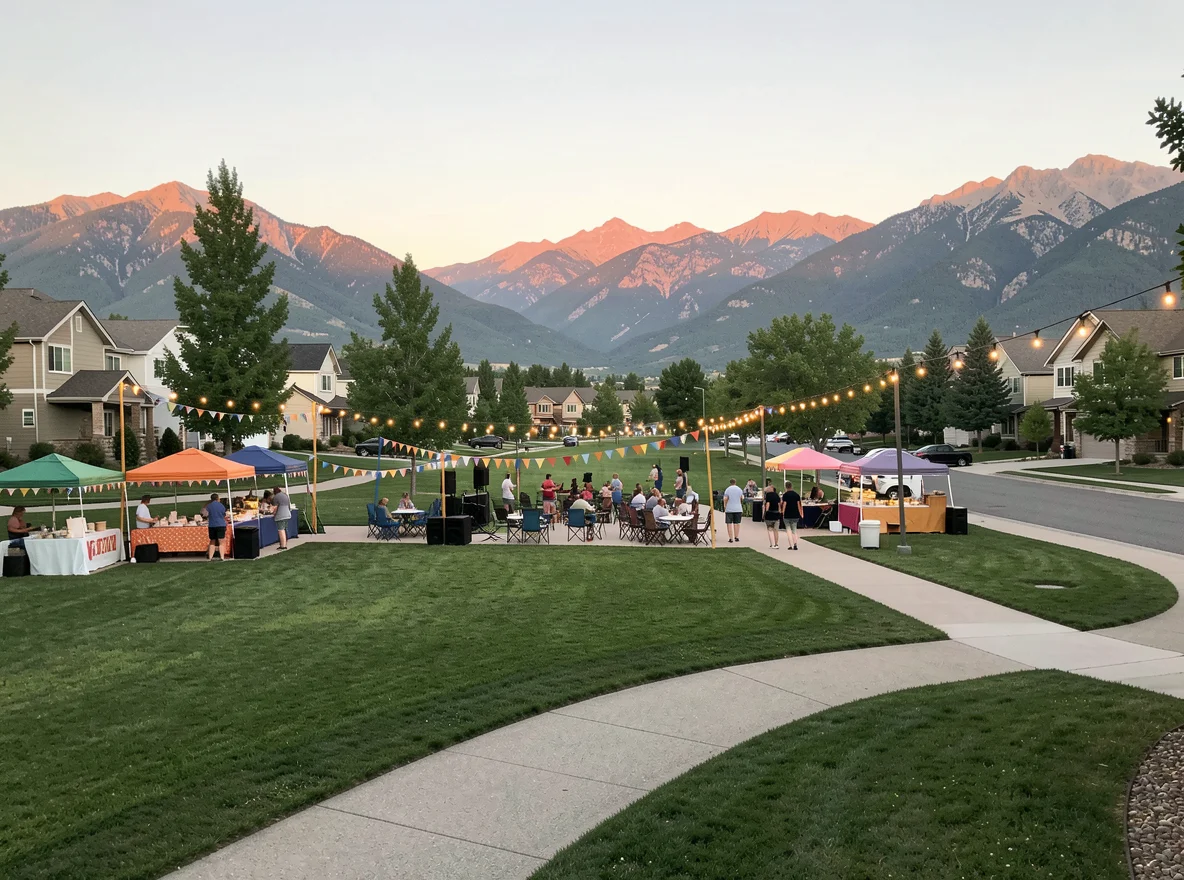 Community green space in Centennial
