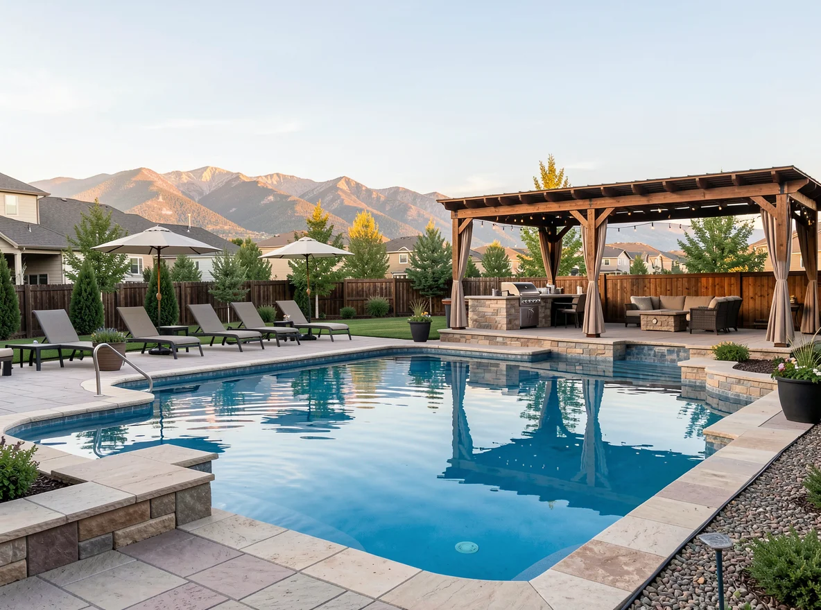 Inviting backyard patio in Parker