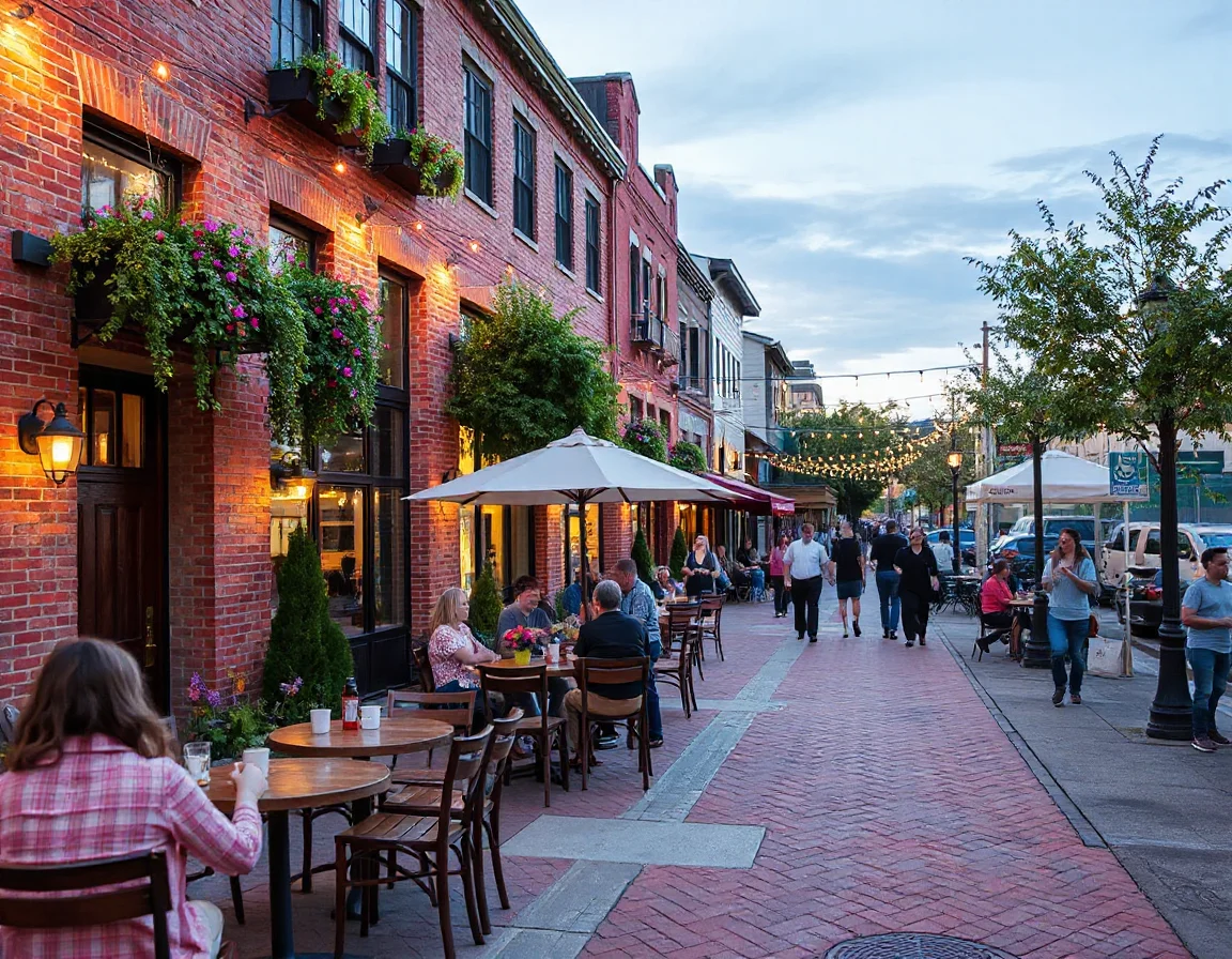 Outdoor waterfront gathering area in Seattle