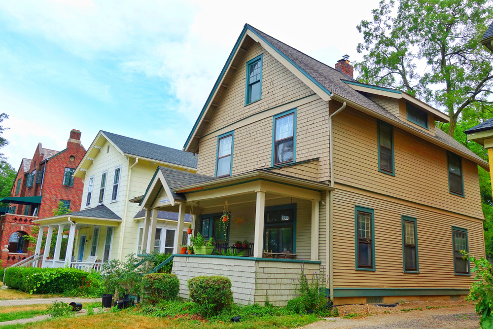 suburban house in the Midwest