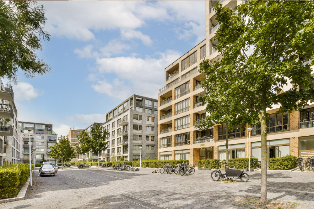 Midwest city skyline