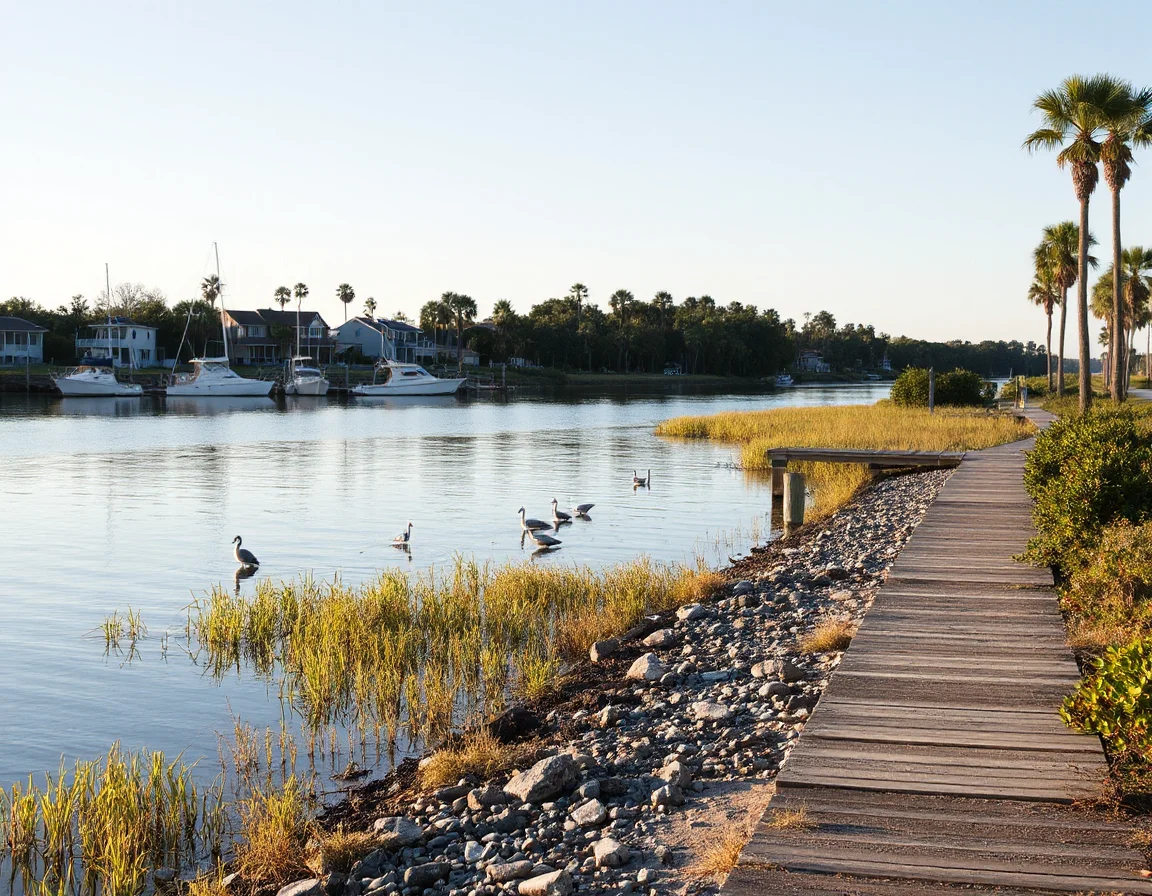 Waterfront marina view in Tarpon Springs