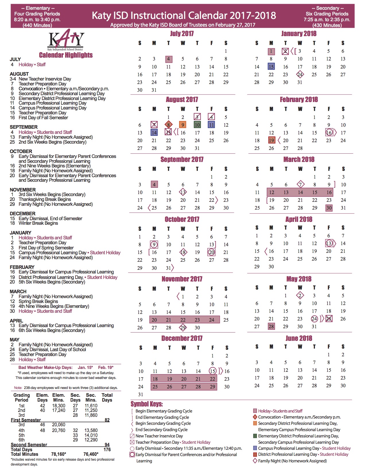 Katy Isd 2324 Calendar Printable Calendar 2023