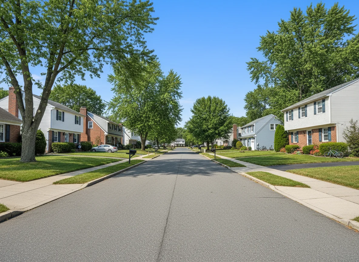 Randolph NJ neighborhood street scene