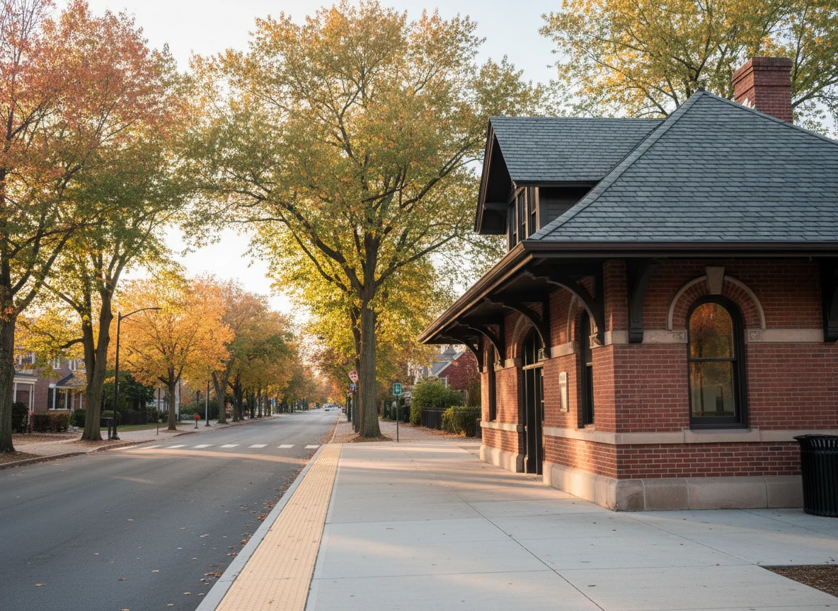 Madison, NJ transit and station area