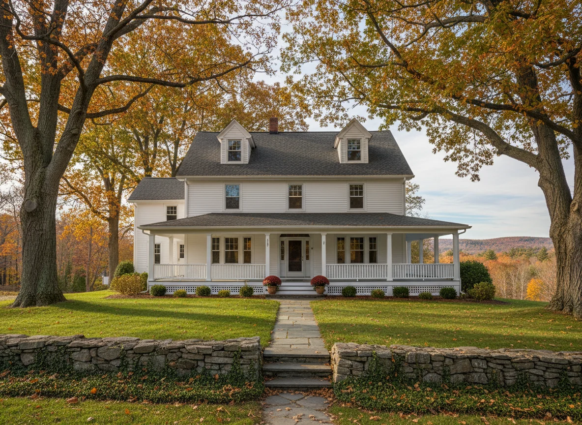 Classic New England home exterior in Dover, New Hampshire