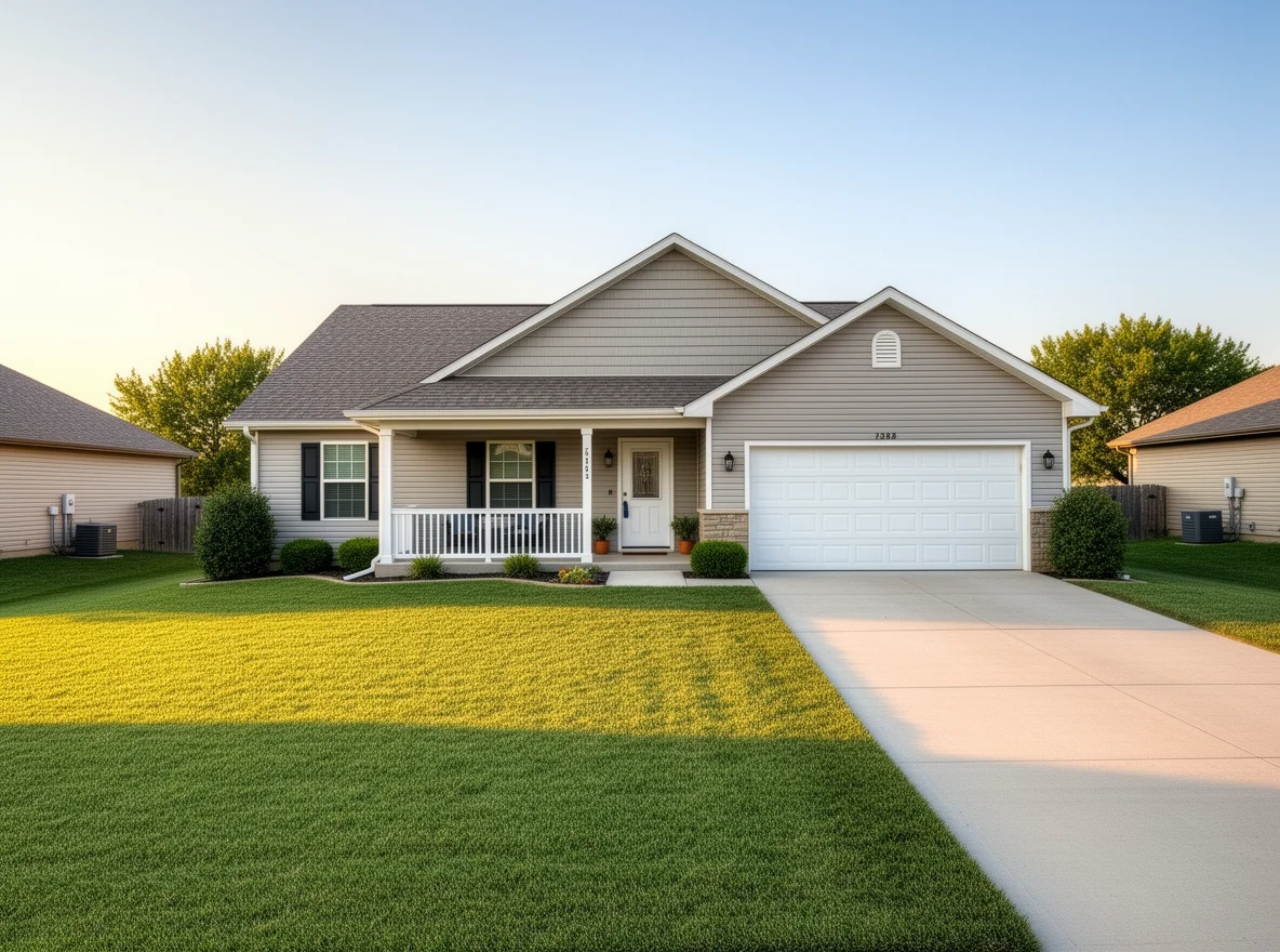 Single-family home exterior in Carbondale, Kansas