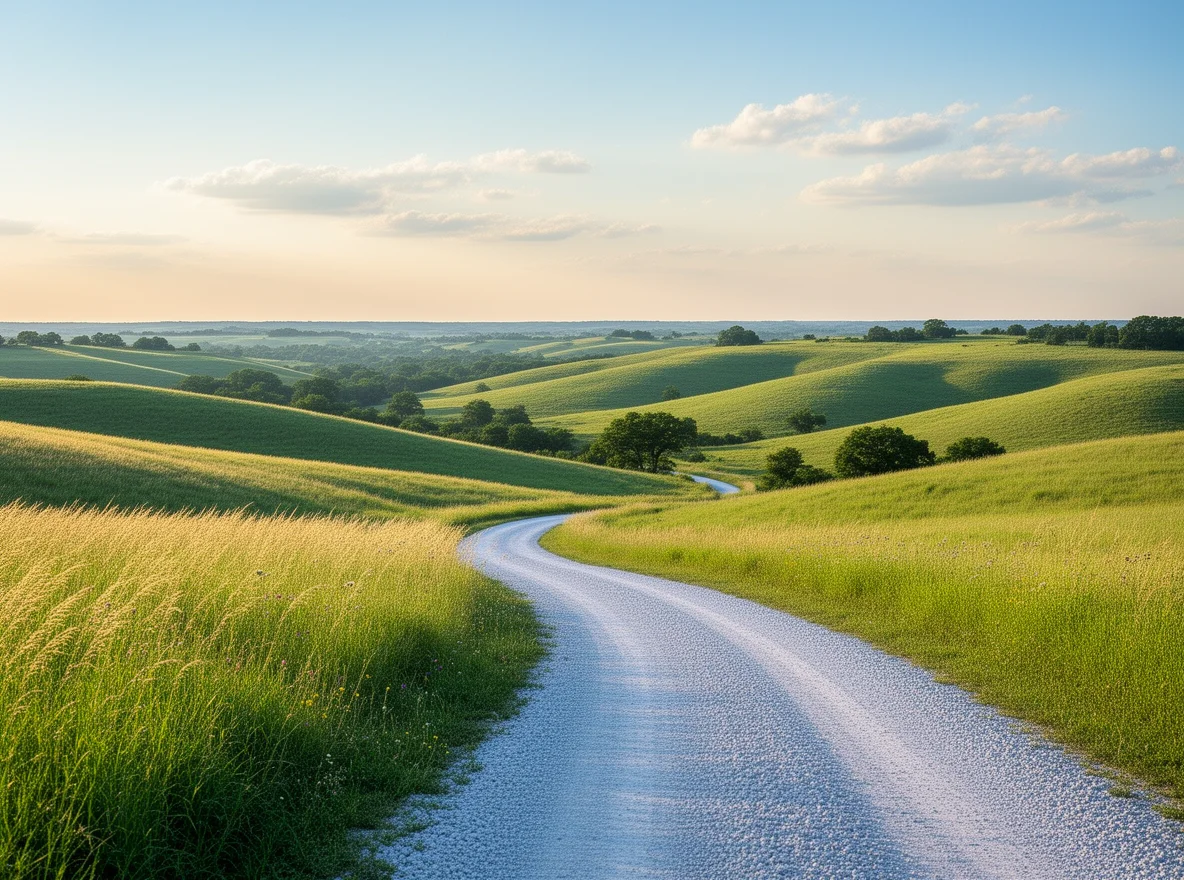 Prairie landscape near Osage City, Kansas