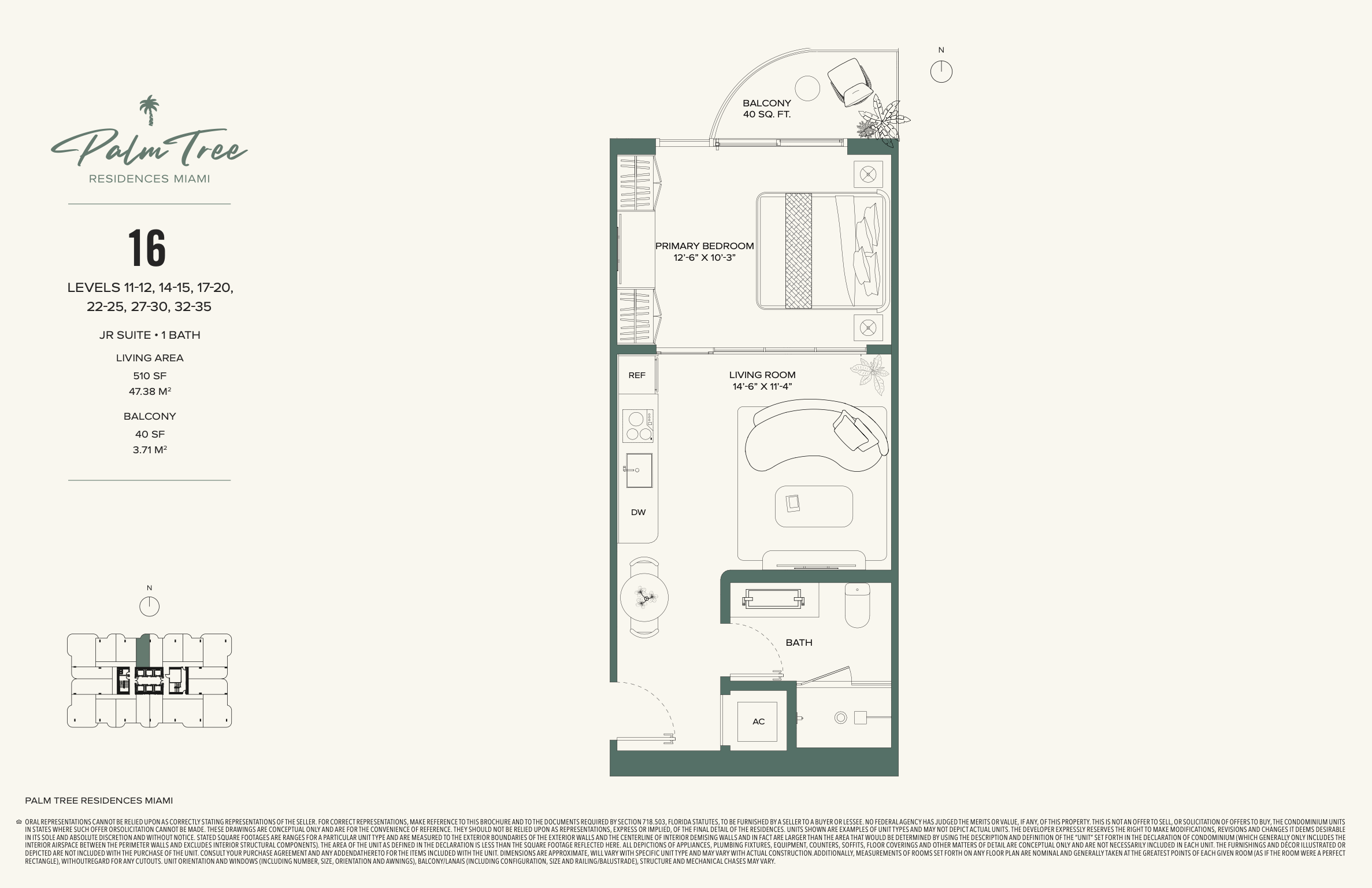 Palm Tree Residences 16 Line Palm Tree Residences 16 Line