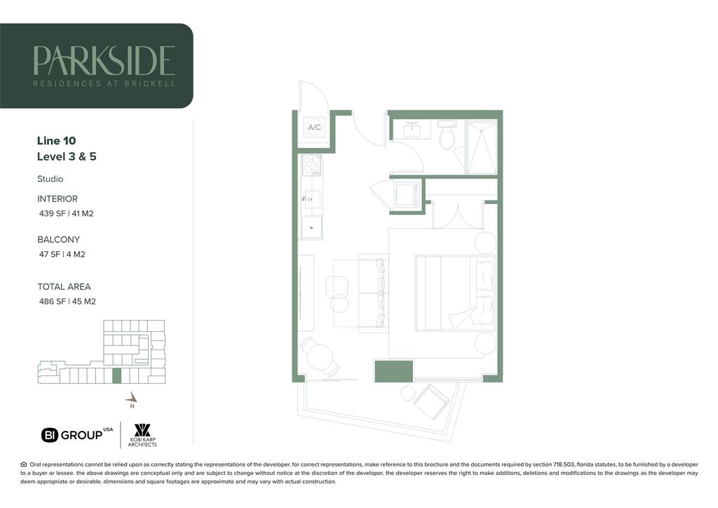 Parkside 10 Line Studio Floorplan Parkside 10 Line Studio Floorplan