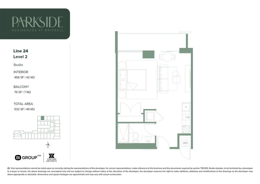 Parkside 24 Line Studio Floorplan Parkside 24 Line Studio Floorplan