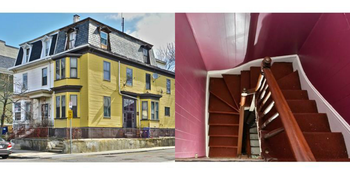 Two Images of 90 Walnut St in Roxbury Boston MA