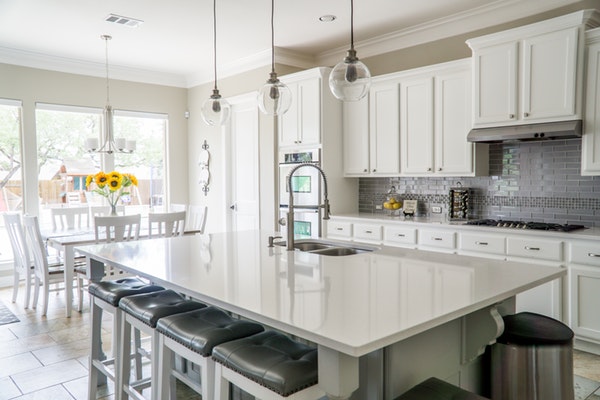 Kitchen with Quartz countertops