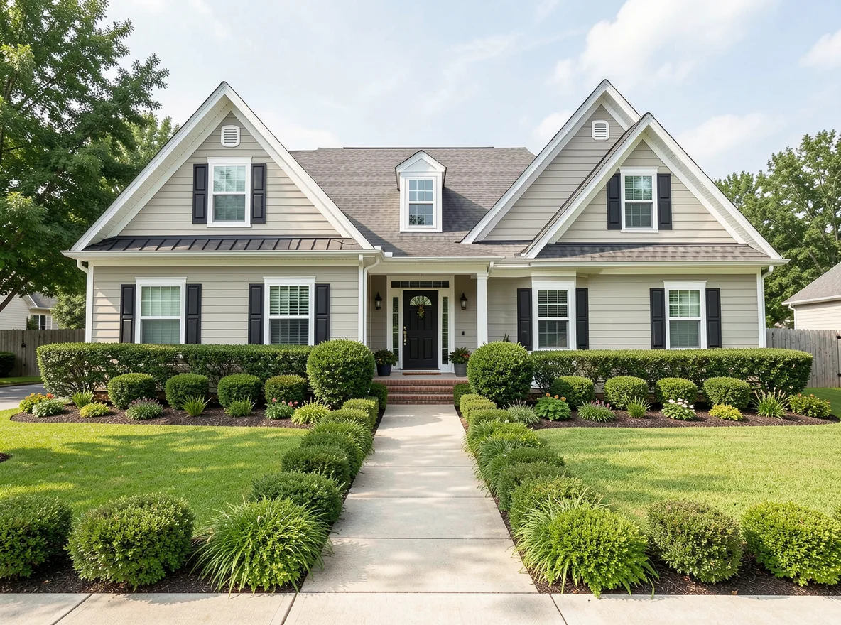 Well-kept home exterior with improved curb appeal