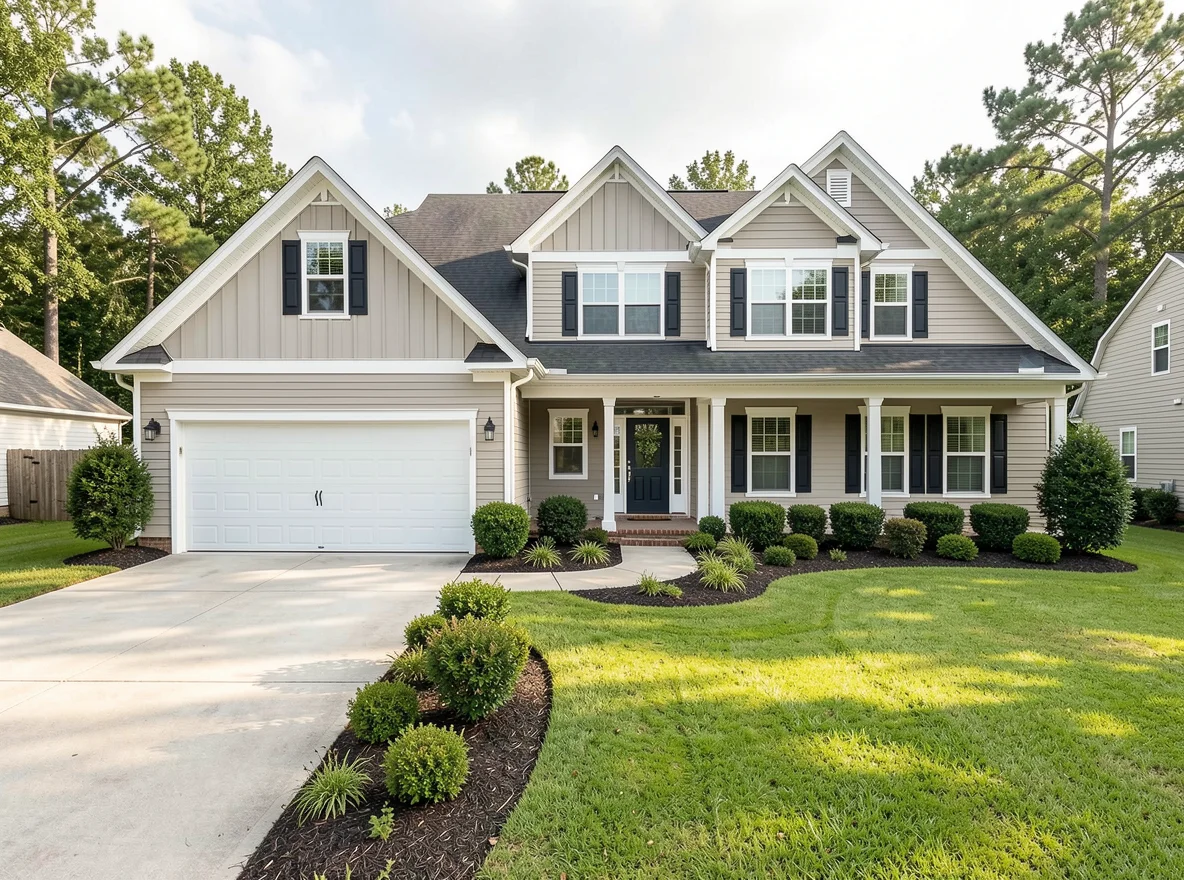 Suburban home exterior in Brandon