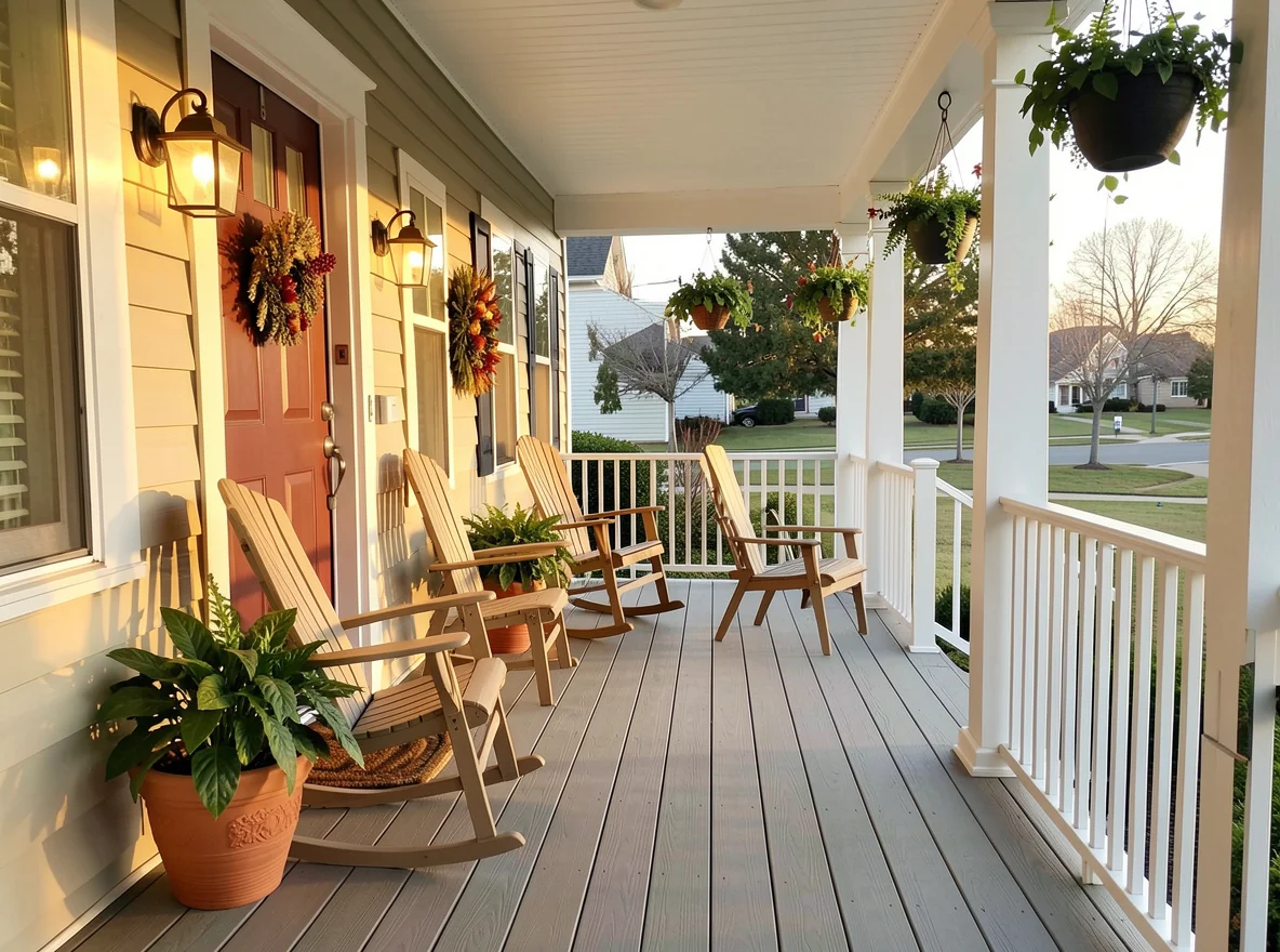 Welcoming front porch