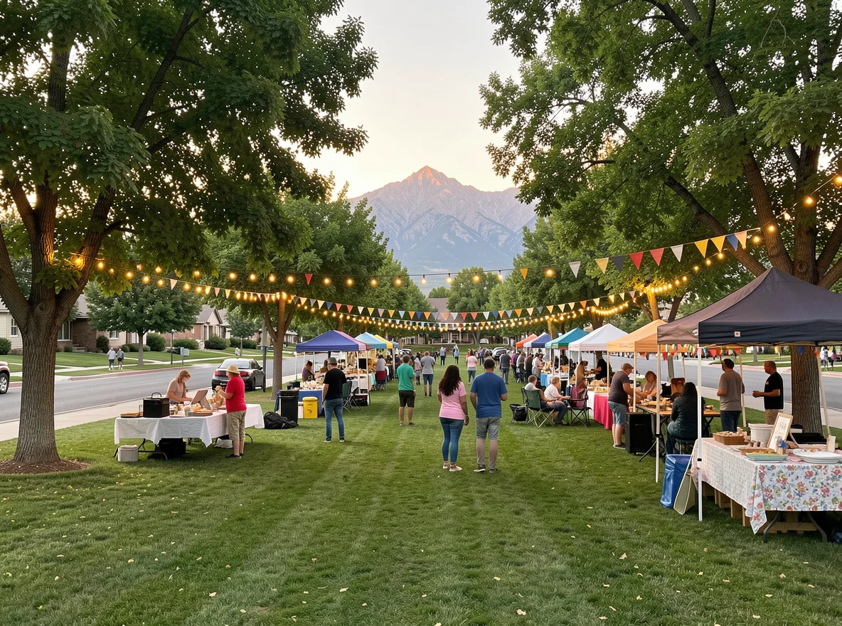 Community park scene in Orem