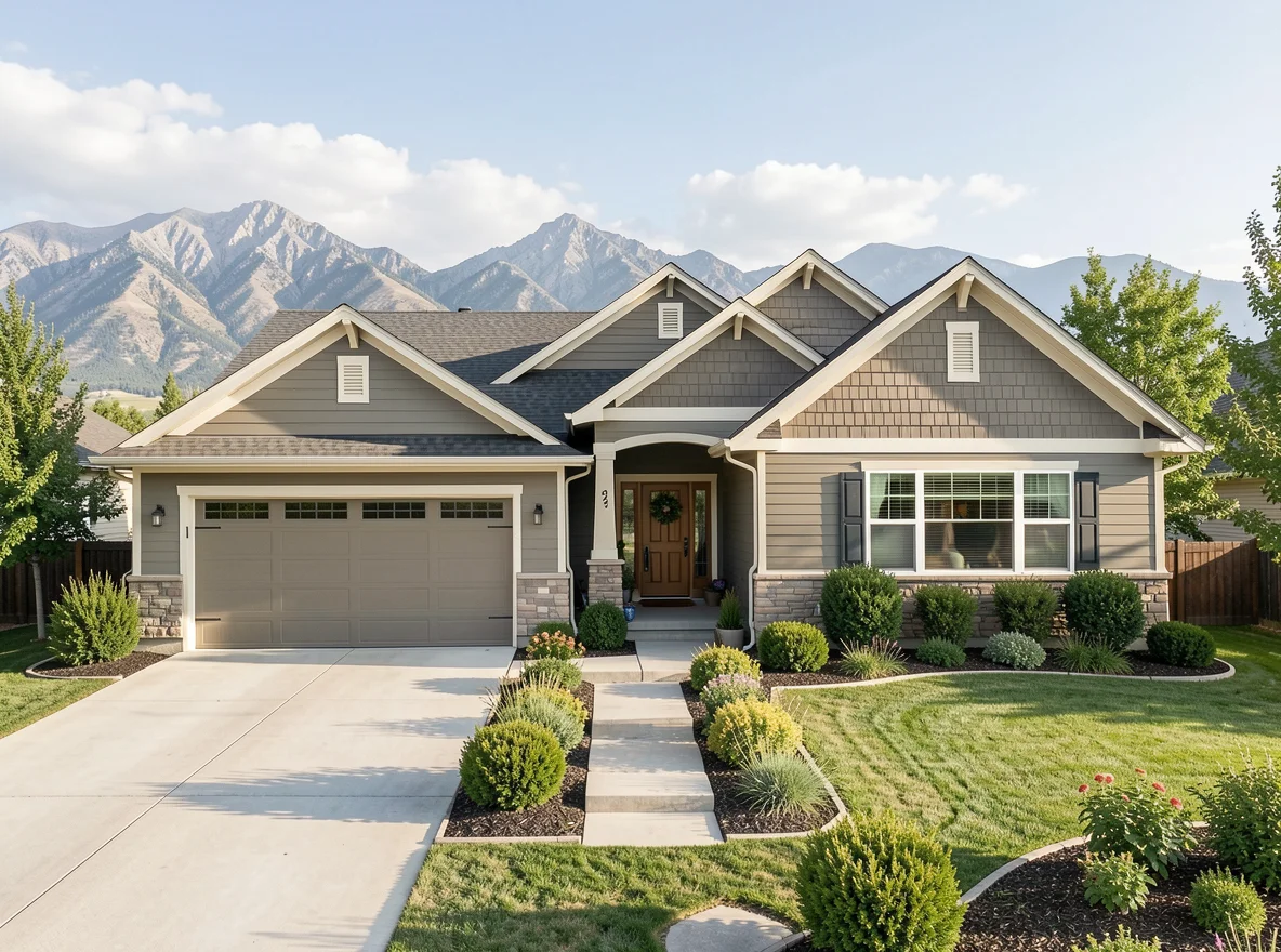 Upscale open concept interior in Orem