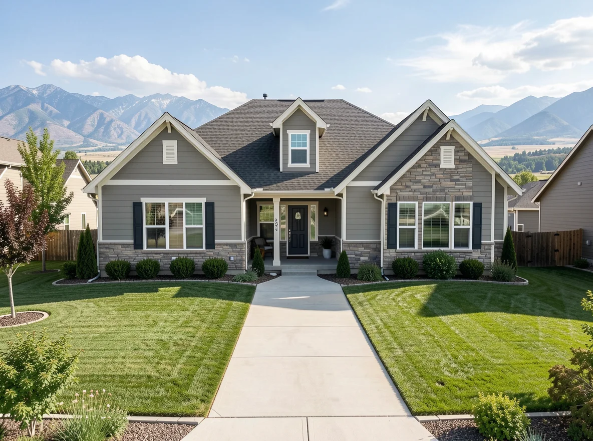 Updated home exterior in Orem