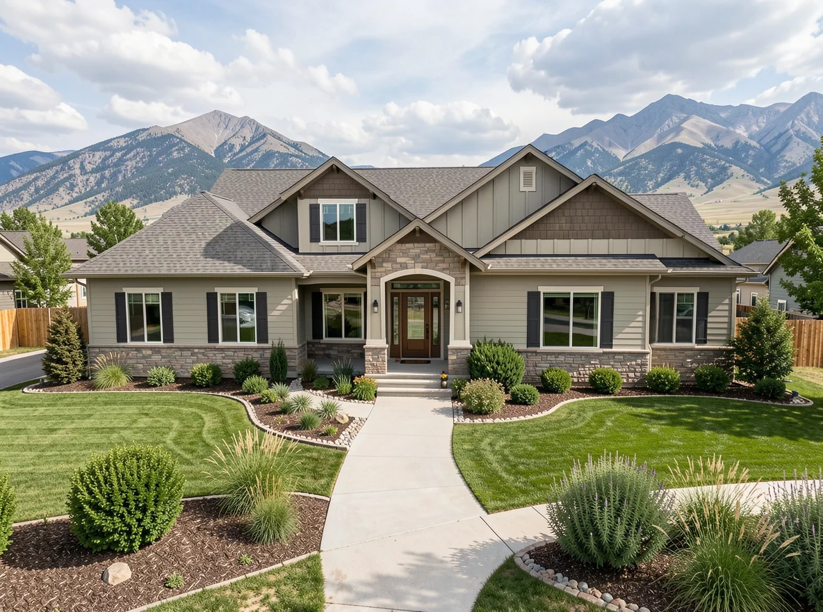 Home exterior in Benjamin with a spacious yard
