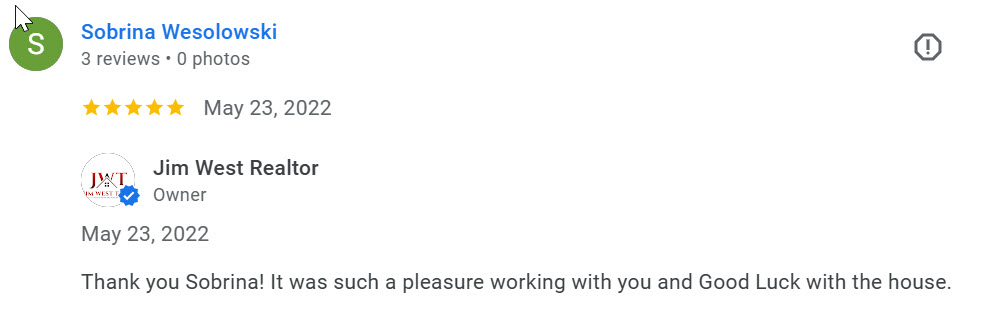 Testimonials for Jim West Team