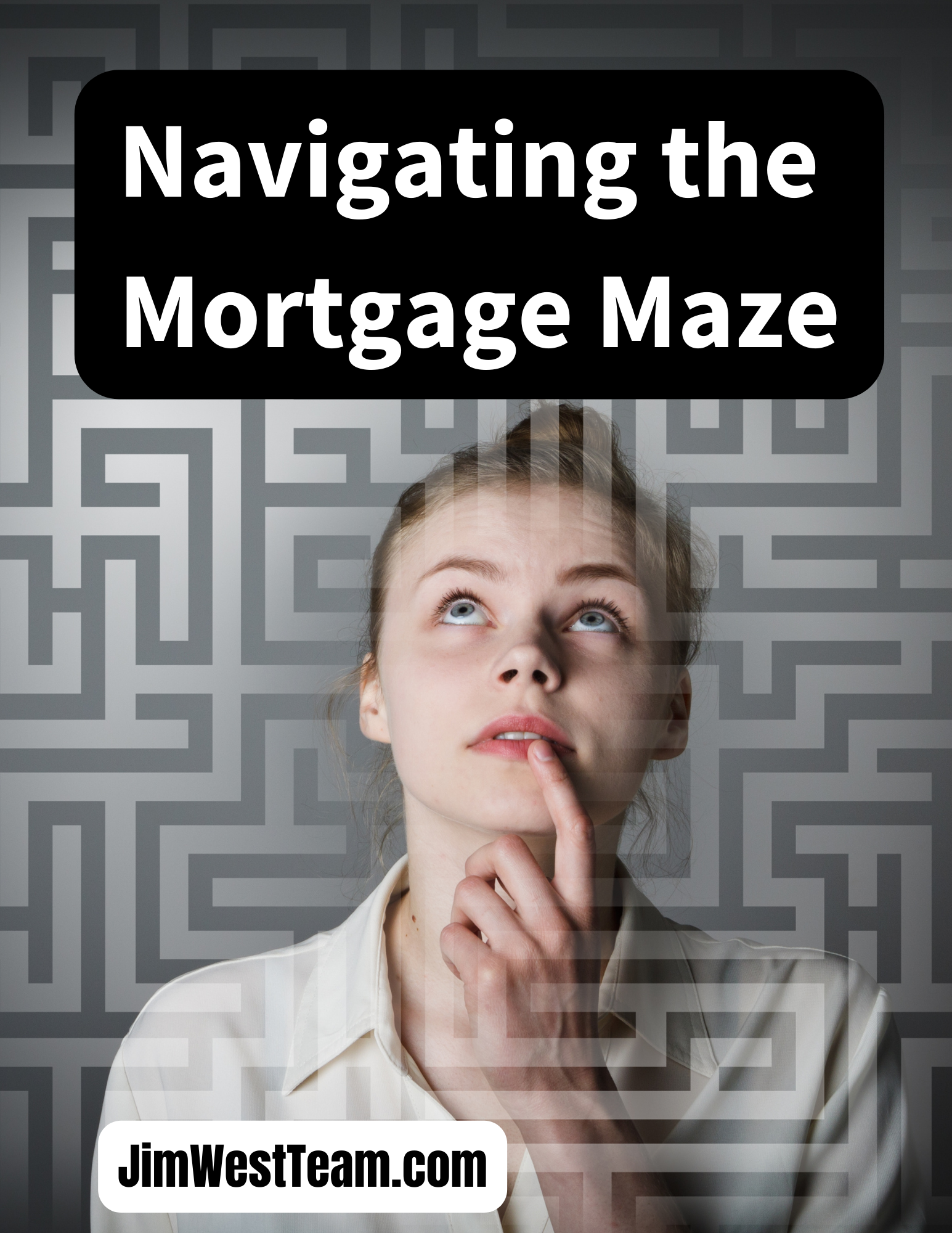 Mortgage maze illustration with overlayed headline ‘Navigating the Mortgage Maze