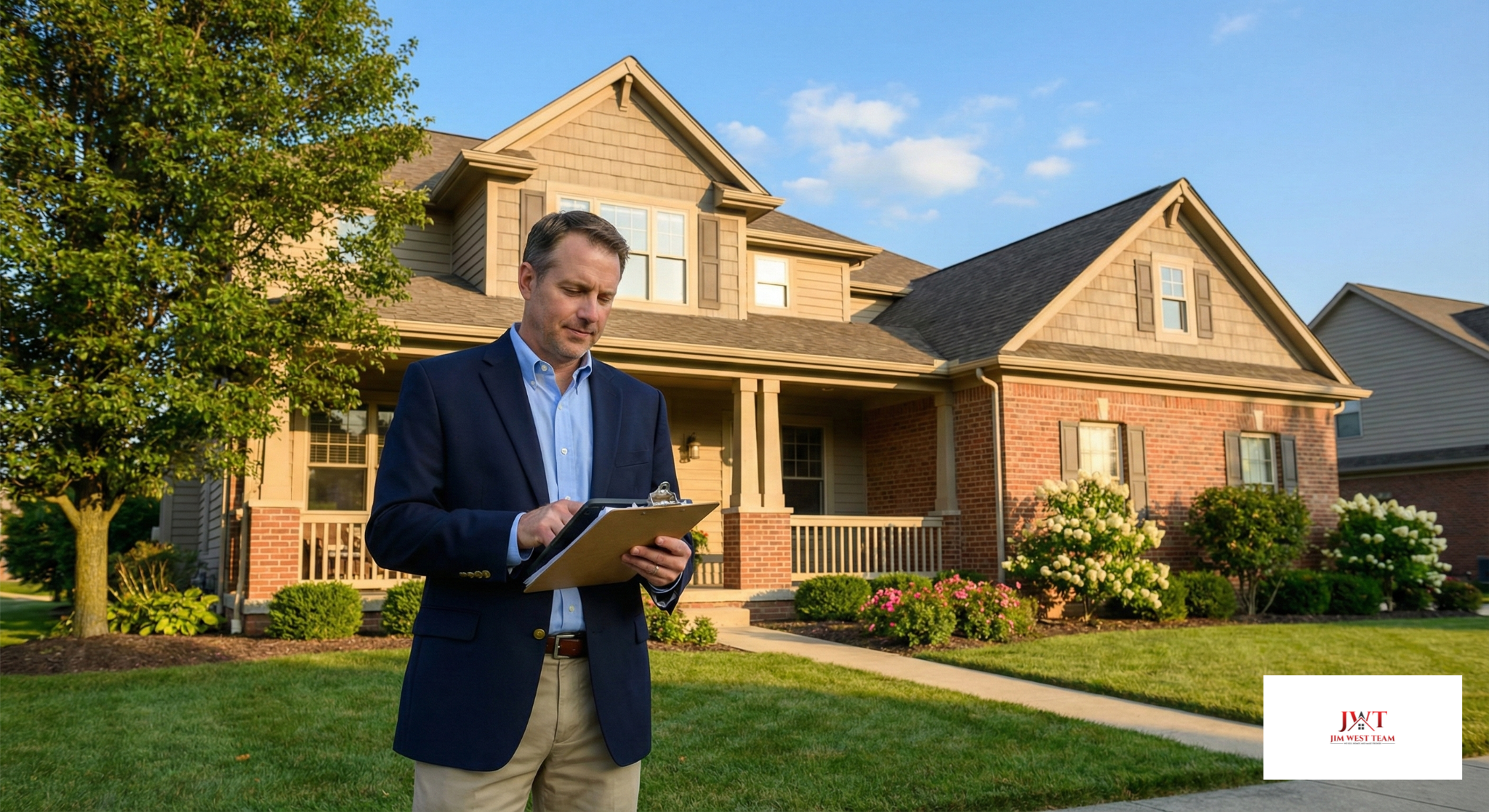 Real estate investor reviewing property details for cash purchase in Marysville Ohio