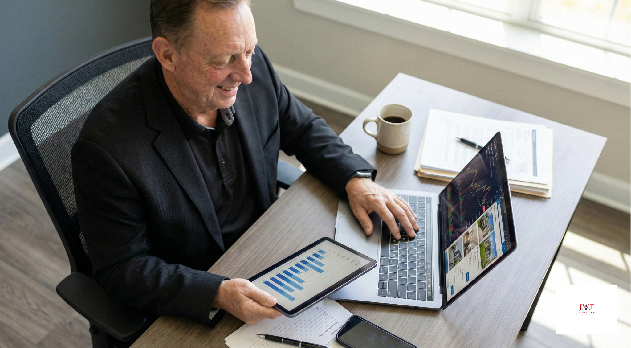 Real estate agent analyzing market data and pricing strategy for Marysville home sales